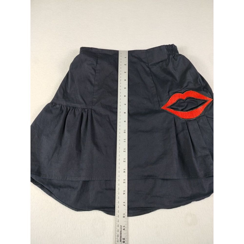 VIVETTA Skirt‎ Women's 38 Black Made In Italy Whimsy Goth Classic Goth Goth Girl - Picture 10 of 10